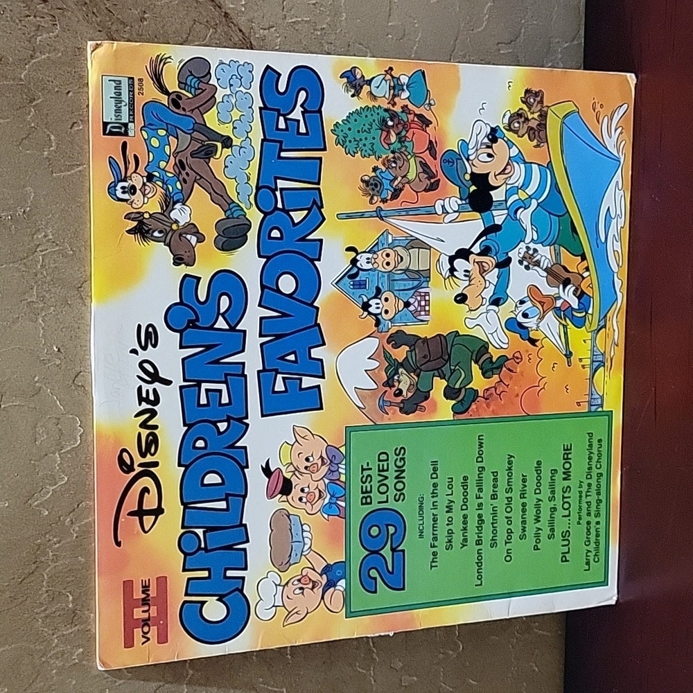 Vintage Disney's Children's Favorites Vol II vinyl record